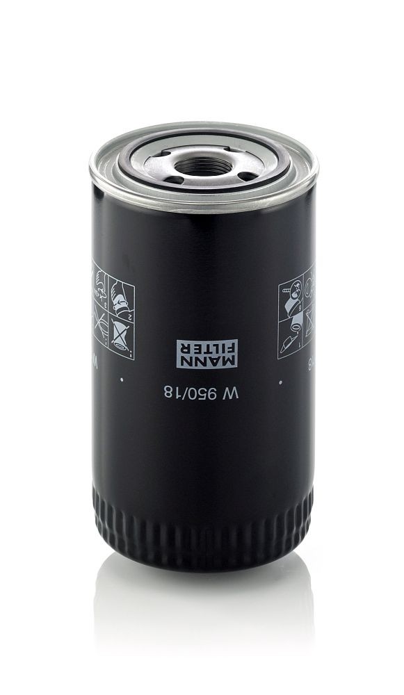 W950/18 Oil filter W 950/18 MANN-FILTER 1-16 UN, Spin-on Filter