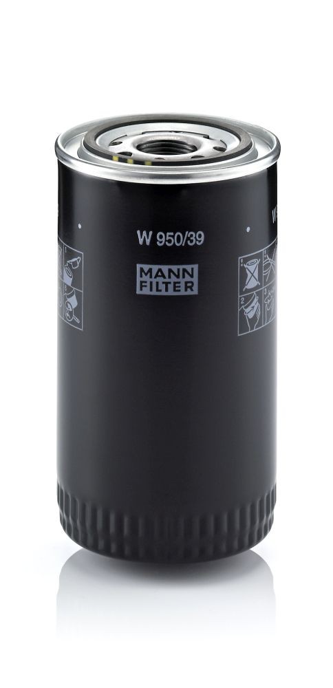 MANN-FILTER M 27 X 2, Spin-on Filter Ø: 93mm, Height: 171mm Oil filters W 950/39 buy