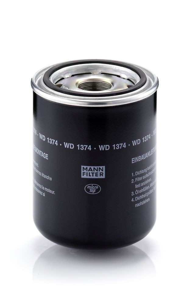 MANN-FILTER 1 1/2-16 UN, Spin-on Filter, for high pressure levels Ø: 136mm, Height: 177mm Oil filters WD 1374 buy