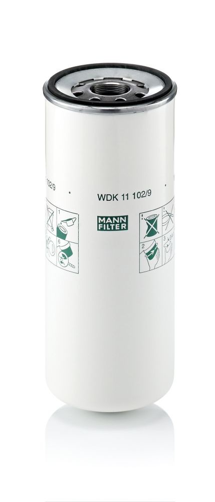 MANN-FILTER Spin-on Filter Height: 263mm Inline fuel filter WDK 11 102/9 buy