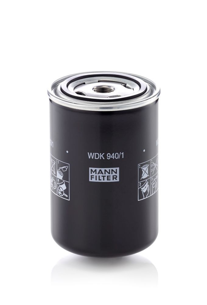 MANN-FILTER Spin-on Filter, for high pressure levels Height: 144mm Inline fuel filter WDK 940/1 buy