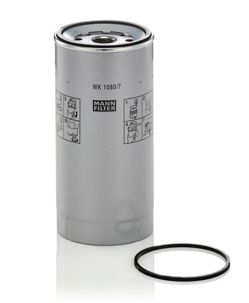 MANN-FILTER with seal Height: 216mm Inline fuel filter WK 1080/7 x buy