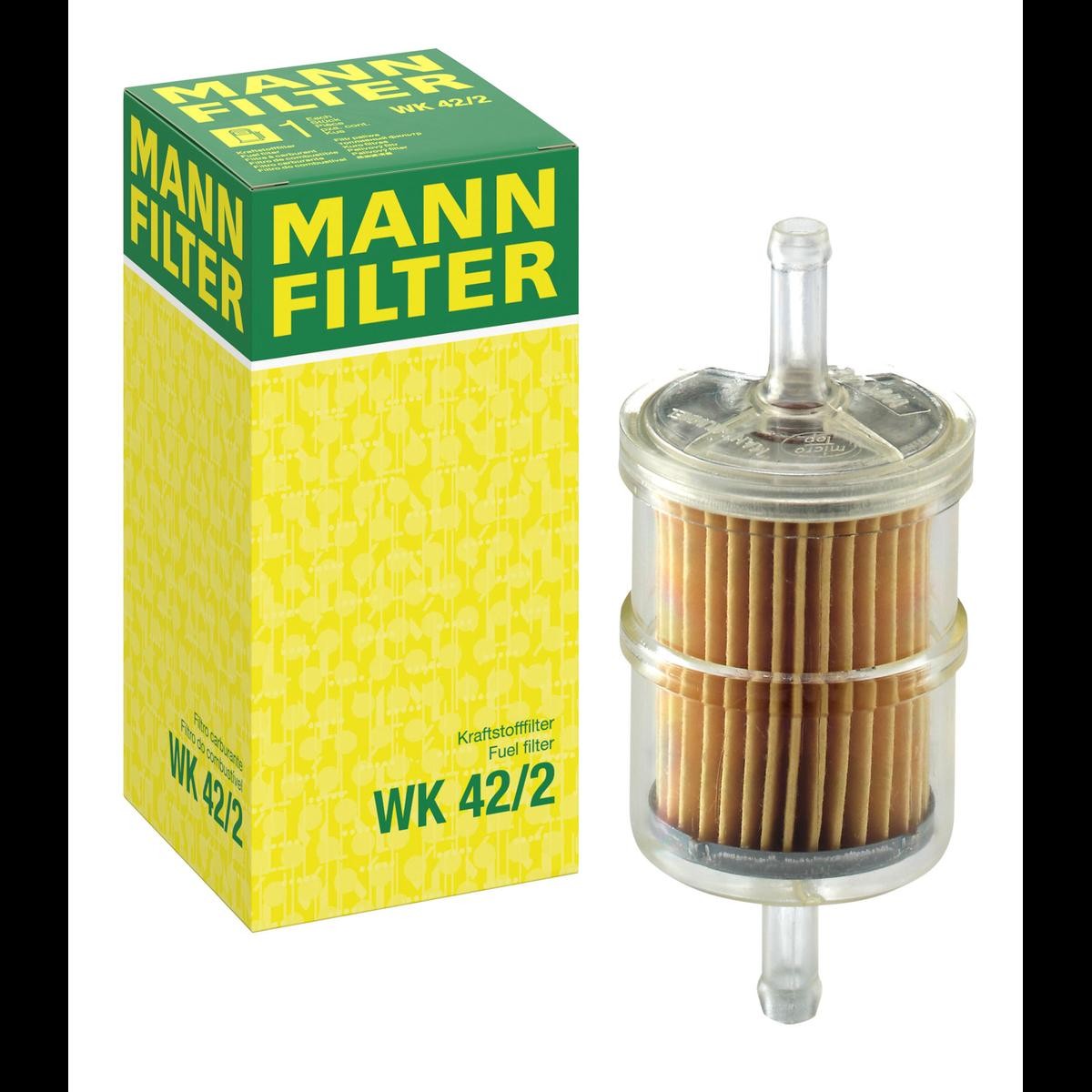 Brandstoffilter WK 42/2 MANN-FILTER Pijpfilter, 8mm, 8mm