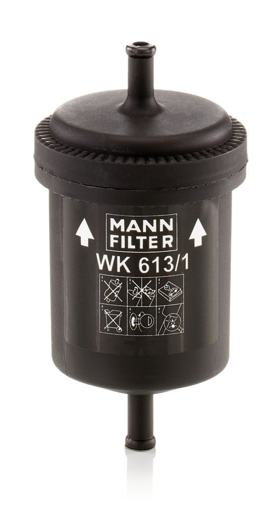 MANN-FILTER WK 613/1 Fuel filter In-Line Filter, 8mm, 8mm