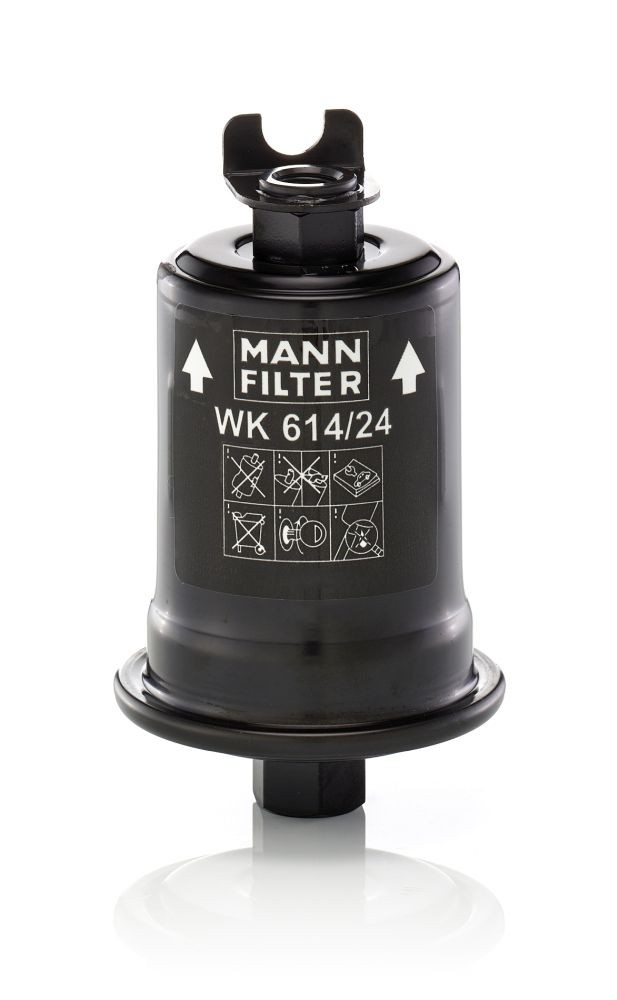 MANN-FILTER In-Line Filter, with seal Height: 122mm Inline fuel filter WK 614/24 x buy