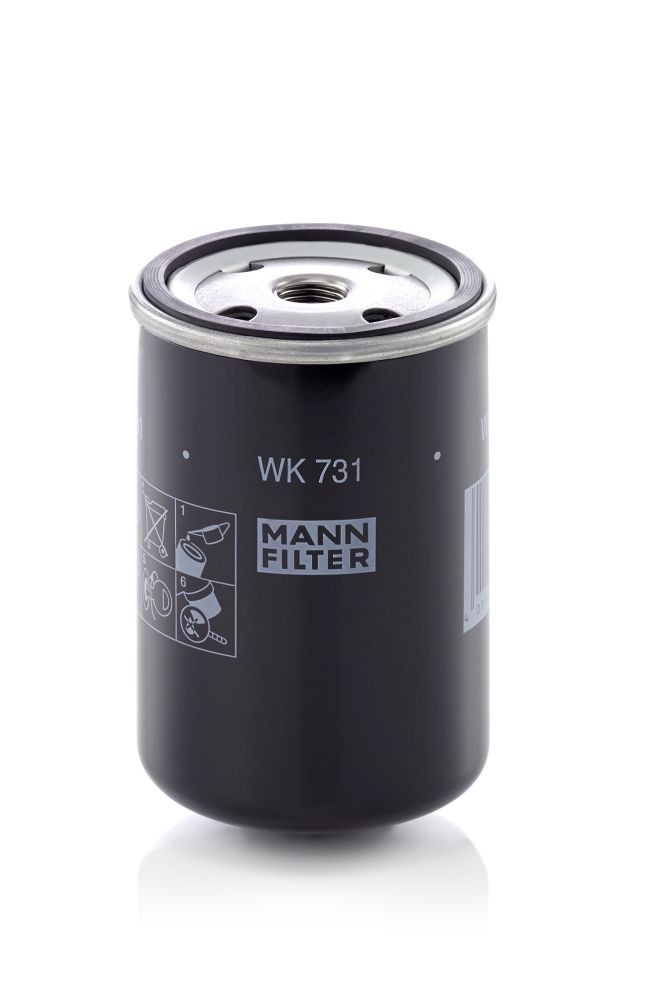 MANN-FILTER WK731 Oil filter 047 737