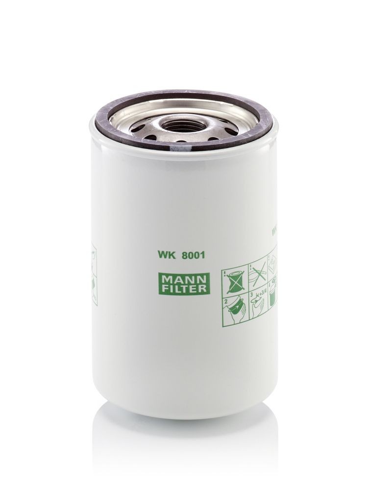 MANN-FILTER Spin-on Filter Height: 116mm Inline fuel filter WK 8001 buy
