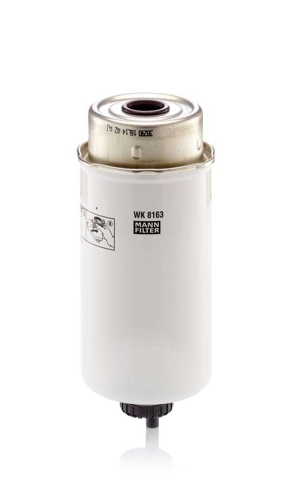 MANN-FILTER Spin-on Filter Height: 196mm Inline fuel filter WK 8163 buy