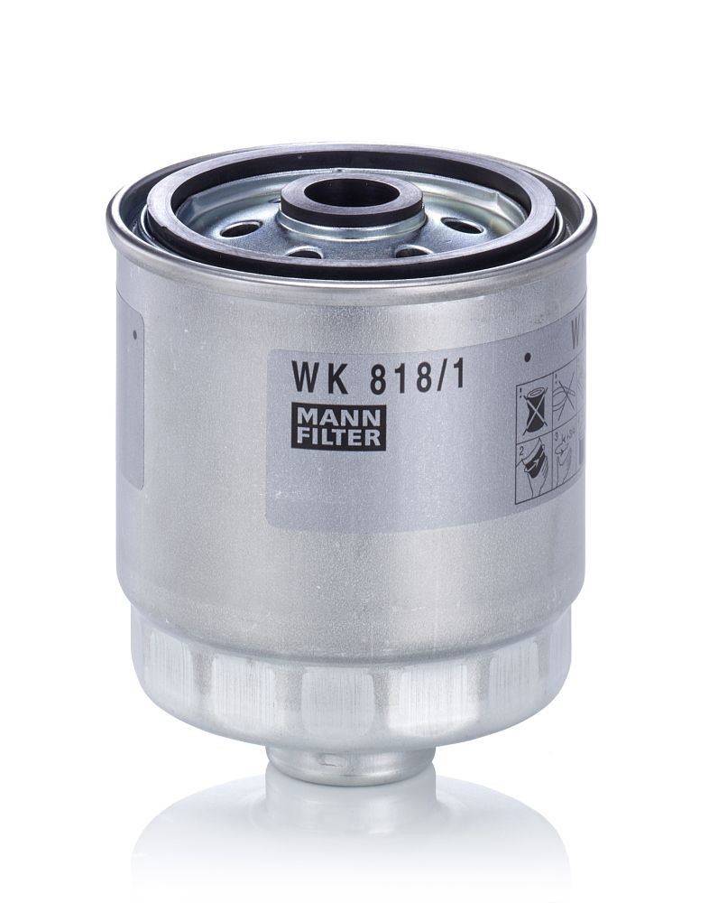 MANN-FILTER Spin-on Filter Height: 97mm Inline fuel filter WK 818/1 buy