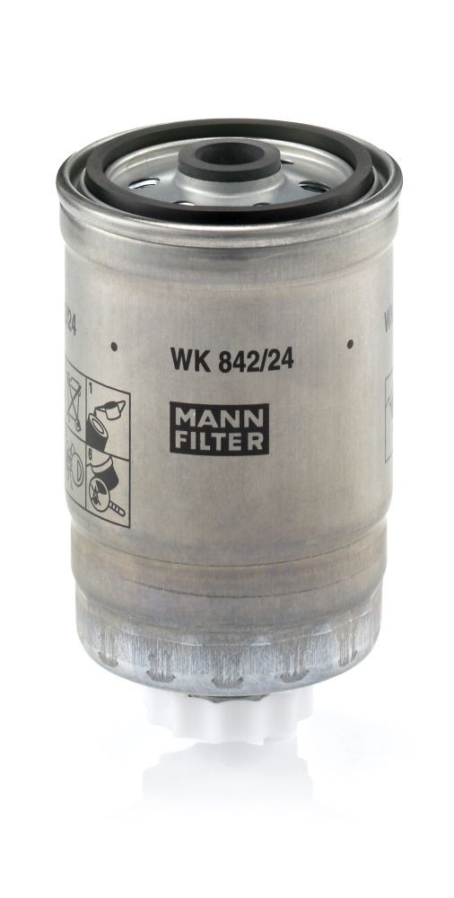MANN-FILTER Spin-on Filter Height: 143mm Inline fuel filter WK 842/24 buy