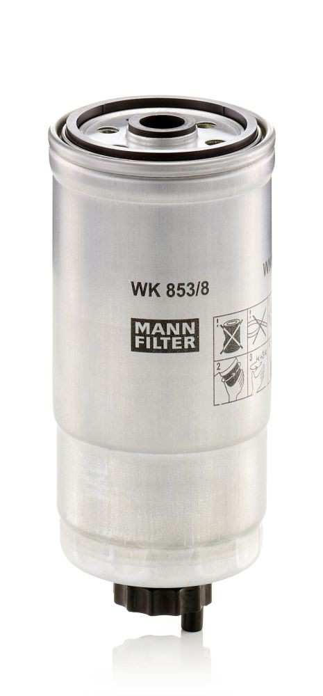 Original MANN-FILTER Inline fuel filter WK 853/8 for FIAT BRAVO