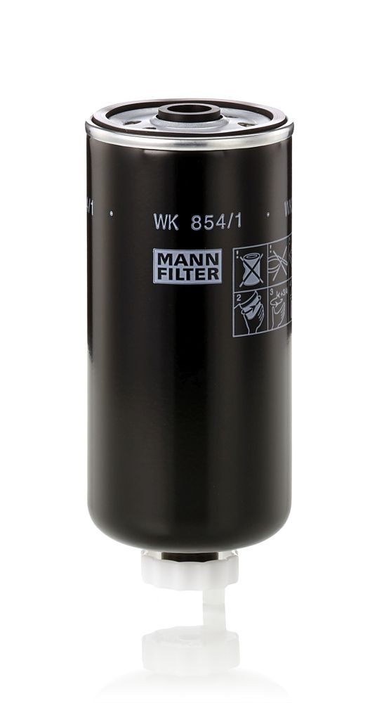 Comprare WK 854/1 MANN-FILTER Filtro ad avvitamento Alt.: 168mm Filtro carburante WK 854/1 poco costoso