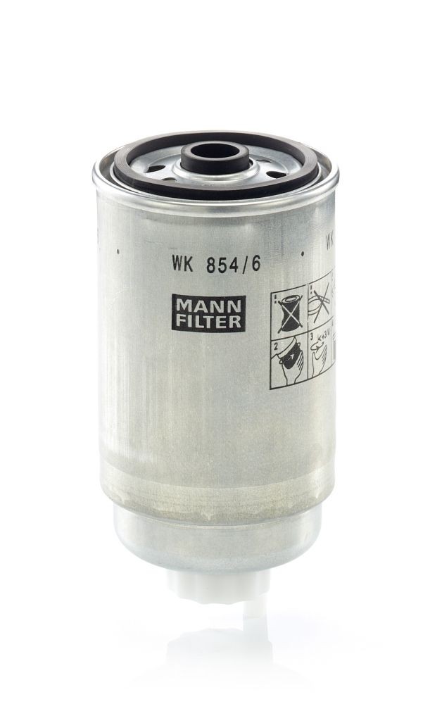 Fiat 124 Inline fuel filter 964298 MANN-FILTER WK 854/6 online buy