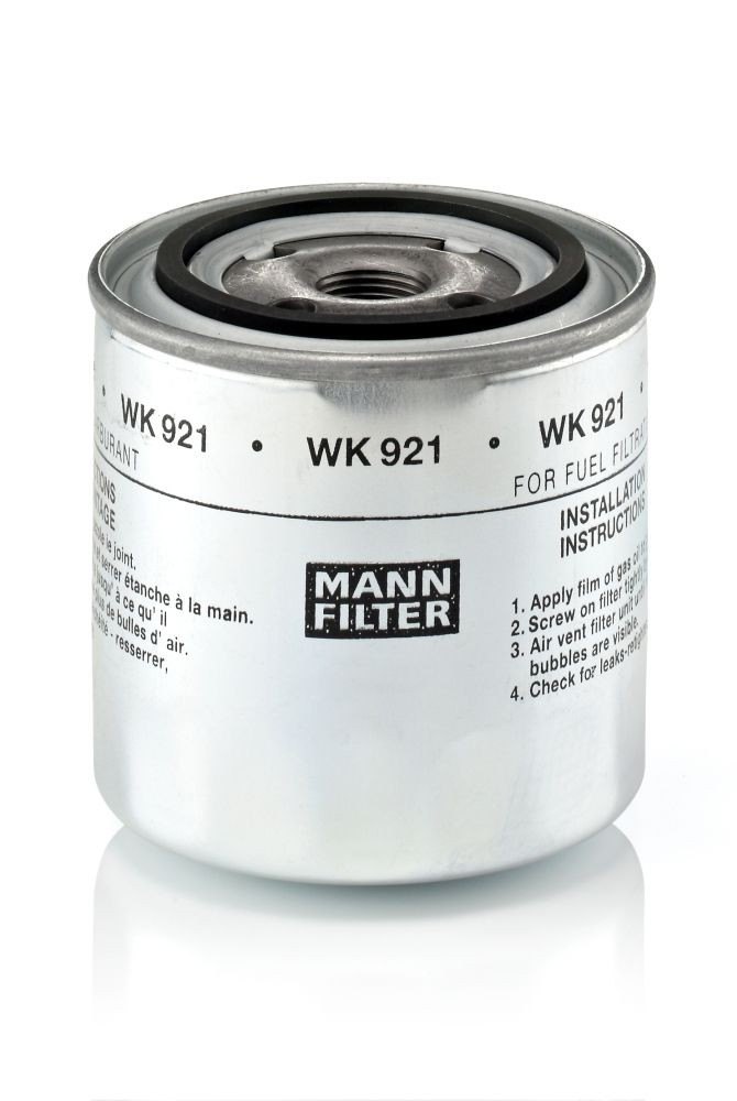 MANN-FILTER Spin-on Filter Height: 100mm Inline fuel filter WK 921 buy