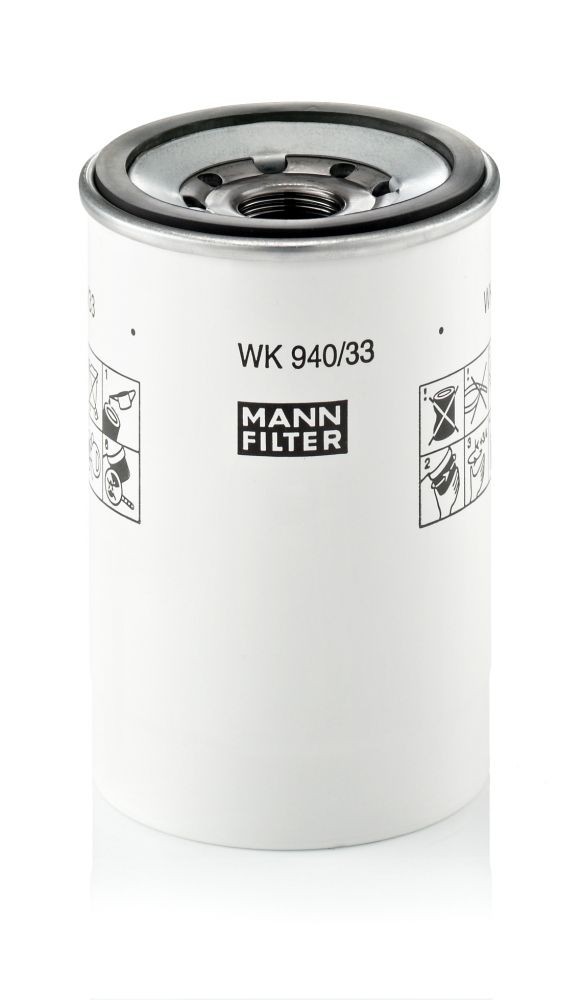 MANN-FILTER with seal Height: 140mm Inline fuel filter WK 940/33 x buy