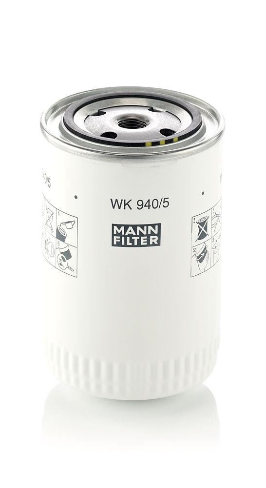 MANN-FILTER Spin-on Filter Height: 142mm Inline fuel filter WK 940/5 buy