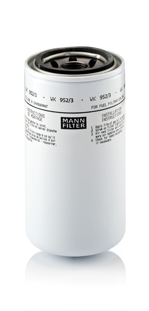 MANN-FILTER Spin-on Filter Height: 176mm Inline fuel filter WK 952/3 buy