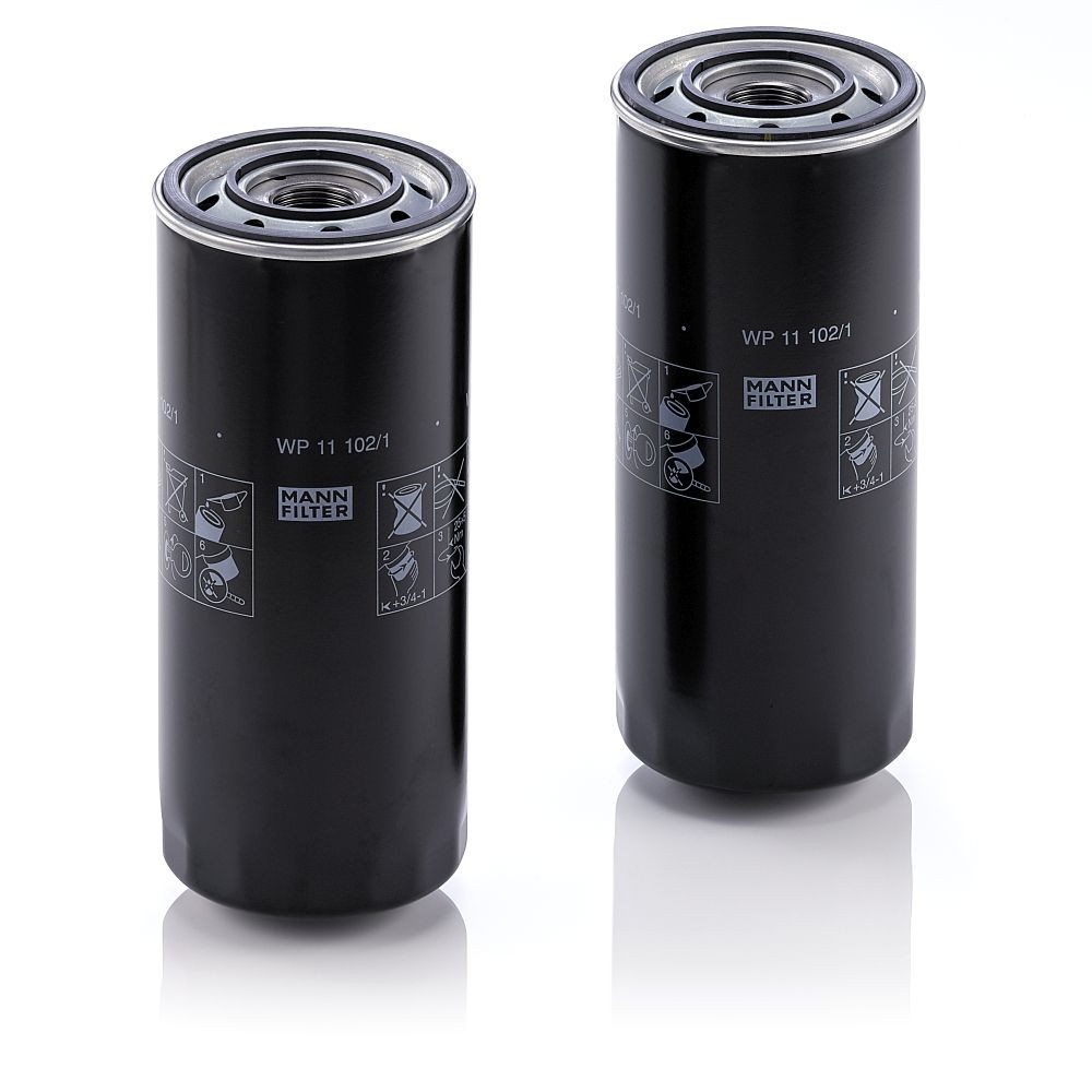 MANN-FILTER M 30 X 2, with one anti-return valve, Spin-on Filter Inner Diameter 2: 103mm, Outer Diameter 2: 93mm, Ø: 108mm, Height: 260mm Oil filters WP 11 102/1-2 buy