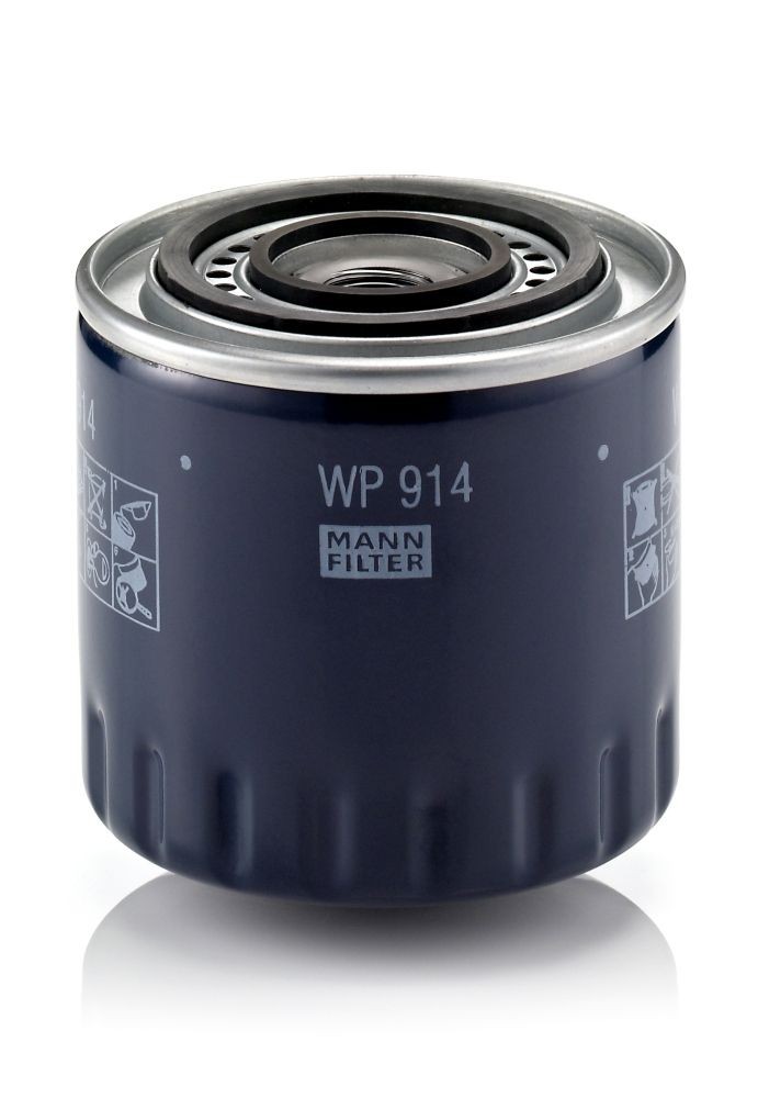MANN-FILTER 3/4-16 UNF, Spin-on Filter Ø: 97mm, Height: 97mm Oil filters WP 914 buy