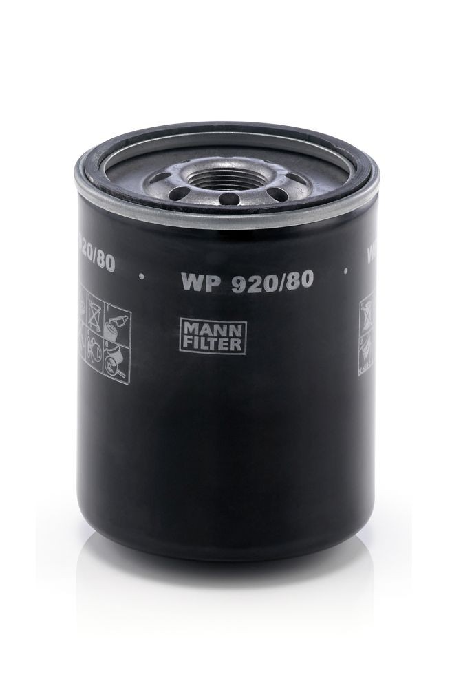 MANN-FILTER WP 920/80 Oil filter M 26 X 1.5, with one anti-return valve, Spin-on Filter