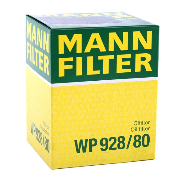 WP928/80 Oil filter WP 928/80 MANN-FILTER M 24 X 1.5, with one anti-return valve, Spin-on Filter