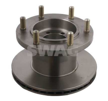 SWAG 37 91 7347 Brake disc Front Axle, 290x25,2mmx205, internally vented, Coated
