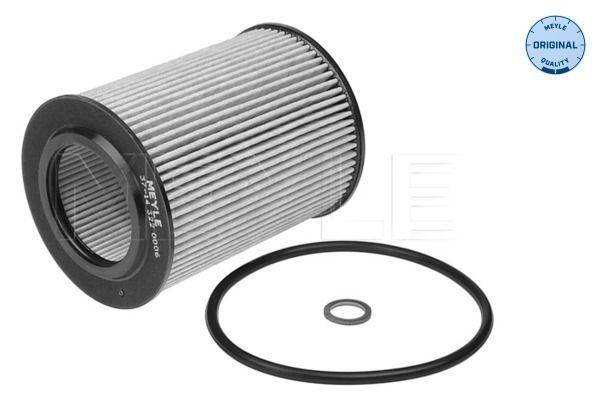 MEYLE 37-14 322 0006 Oil filter ORIGINAL Quality, with seal, Filter Insert