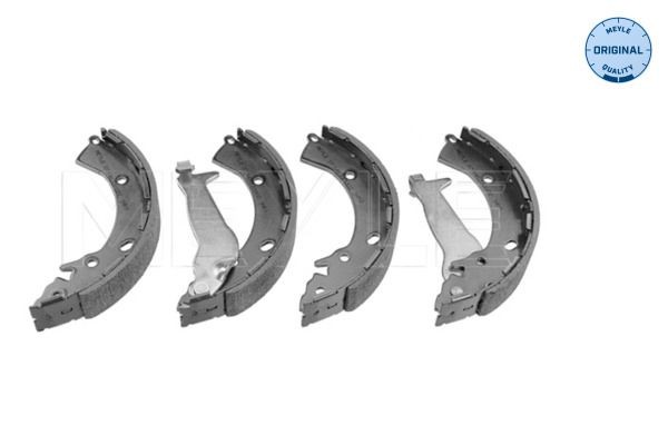 MEYLE 37-14 533 0002 Brake Shoe Set Rear Axle, Ø: 203,2 x 32 mm, without spring, with lever, ORIGINAL Quality