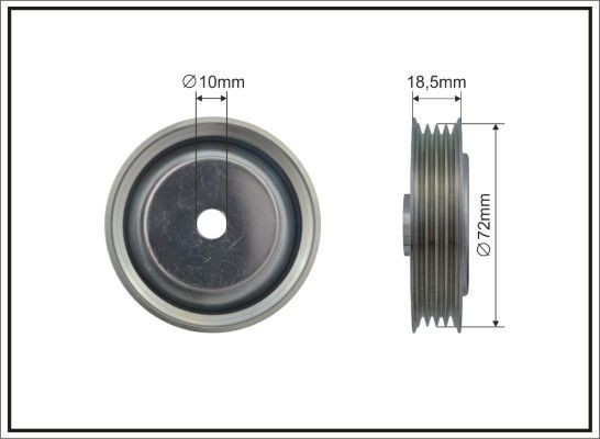 CAFFARO Deflection / Guide Pulley, v-ribbed belt 378-99 Mercedes-Benz A-Class 2011