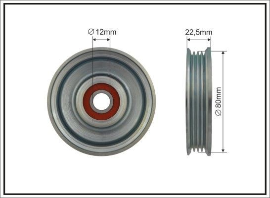 CAFFARO Ø: 80mm Deflection / Guide Pulley, v-ribbed belt 379-133 buy