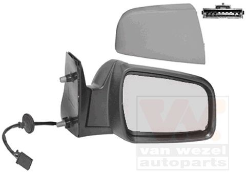VAN WEZEL Side mirrors 3796808 for Opel Zafira B