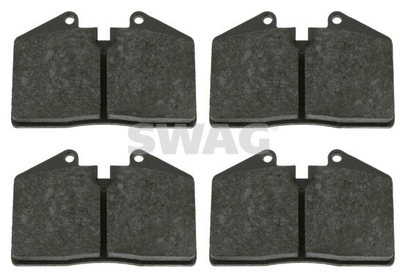 SWAG 38 91 6516 Brake pad set prepared for wear indicator, excl. wear warning contact