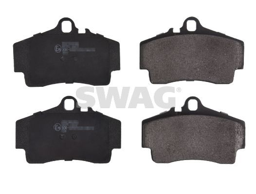 SWAG 38 91 6521 Brake pad set Rear Axle, prepared for wear indicator