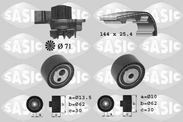 SASIC 3900027 Water pump + timing belt kit Suzuki Grand Vitara FT 2.0 HDI 110 16V 4x4 109 hp Diesel 2003 price