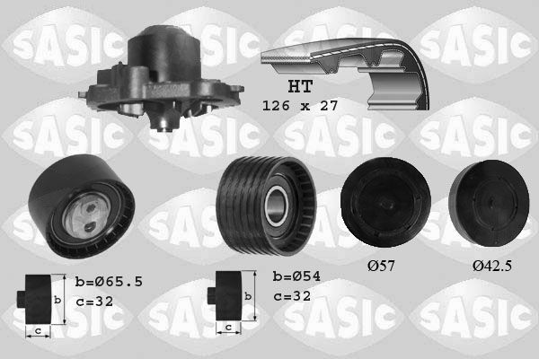 SASIC 3904008 Timing belt kit 130C19656R