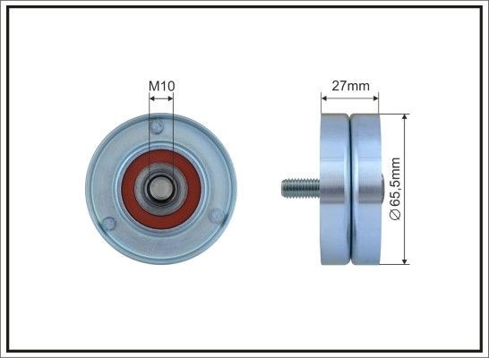 CAFFARO Ø: 66mm, Width: 27mm Tensioner pulley, v-ribbed belt 399-99 buy