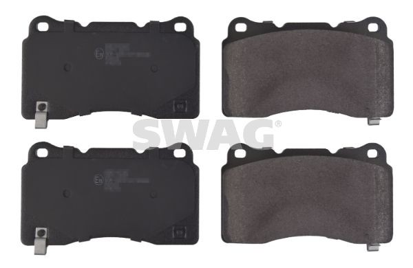 SWAG 40 11 6151 Brake pad set Front Axle, with acoustic wear warning