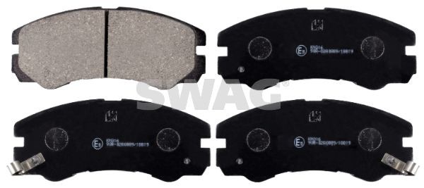 SWAG 40 11 6157 Brake pad set Front Axle, with acoustic wear warning