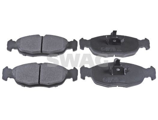 SWAG 40 91 6055 Brake pad set excl. wear warning contact, with piston clip