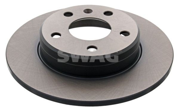 SWAG 40 94 4043 Brake disc Rear Axle, 263,9x10mm, 5x110, solid, Coated