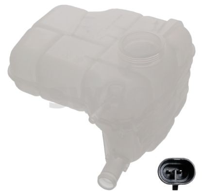 SWAG 40 94 7902 Coolant expansion tank with coolant level sensor, without lid
