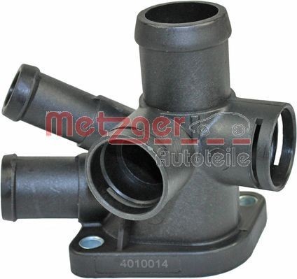 METZGER 4010014 Coolant Flange Plastic, Cylinder Head, with seal, without sensor
