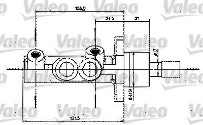 Great value for money - VALEO Brake master cylinder 402231