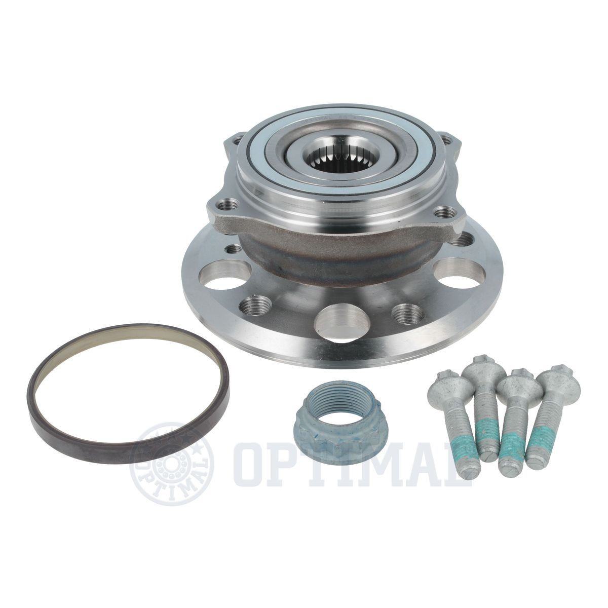 OPTIMAL 402293L Wheel bearing kit with wheel hub, with ABS sensor ring, 148, 92 mm