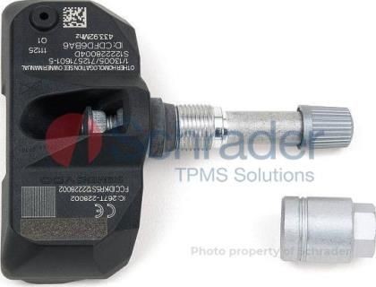 SCHRADER 4038 Tyre pressure sensor (TPMS) 2E0907508F2E090750