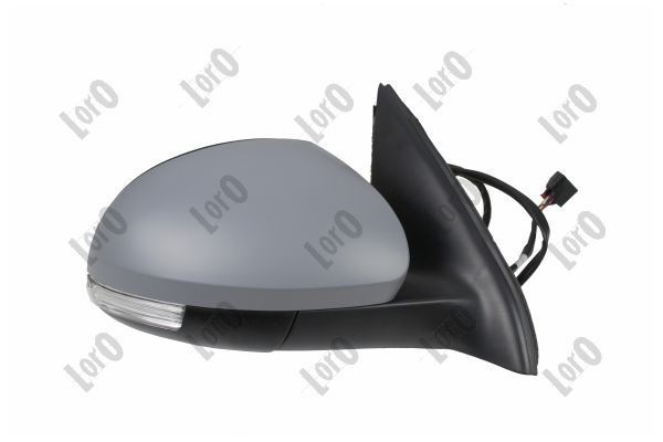 ABAKUS 4042M06 Wing mirror Right, grey, primed, Electric, Convex, Heatable, for left-hand drive vehicles