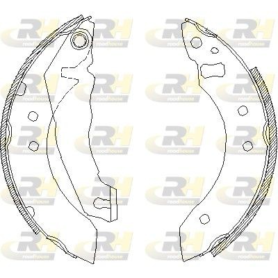 ZSX405100 ROADHOUSE Rear Axle, Ø: 180 x 32 mm, with lever Width: 32mm Brake Shoes 4051.00 buy