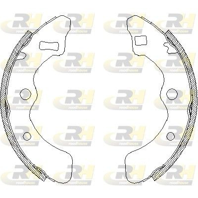 ZSX406101 ROADHOUSE Rear Axle, Ø: 180 x 26 mm, without lever Width: 26mm Brake Shoes 4061.01 buy