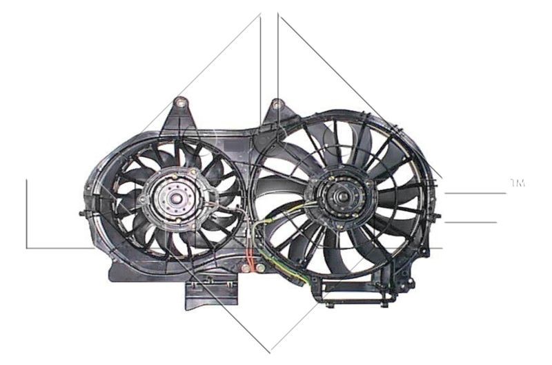 Original 47205 NRF Radiator cooling fan AUDI