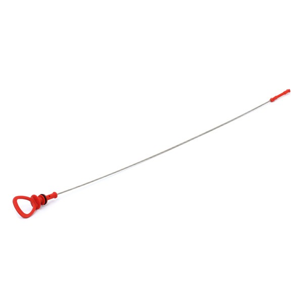 Oil dipstick TOPRAN with seal, red, Plastic - 409 237